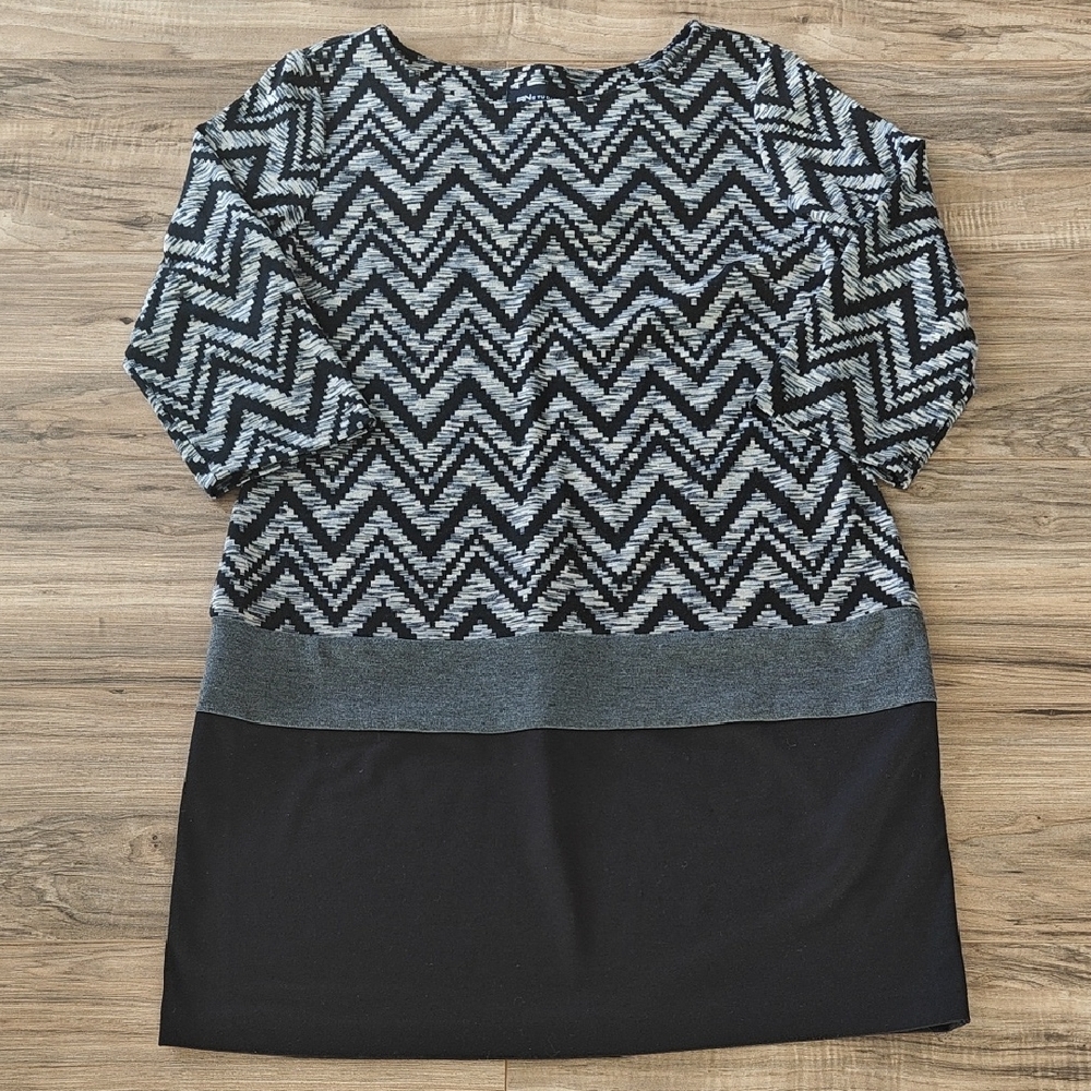 EUC Chevron Colorblock Dress